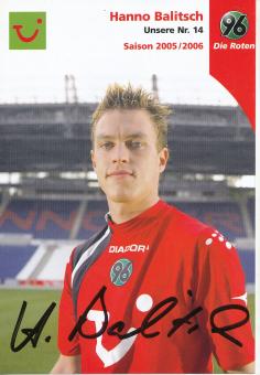 Hanno Balitsch  2005/2006  Hannover 96  Fußball Autogrammkarte original signiert 