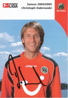 Christoph Dabrowski  2004/2005  Hannover 96  Fußball Autogrammkarte original signiert 