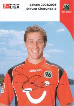 Steven Cherundolo  2004/2005  Hannover 96  Fußball Autogrammkarte original signiert 