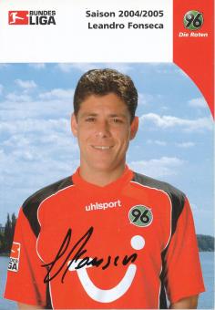 Leandro Fonseca  2004/2005  Hannover 96  Fußball Autogrammkarte original signiert 