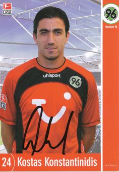 Kostas Konstantinidis  2003/2004  Hannover 96  Fußball Autogrammkarte original signiert 
