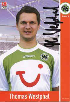 Thomas Westphal  2003/2004  Hannover 96  Fußball Autogrammkarte original signiert 