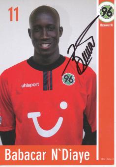 Babacar N`Diaye  2002/2003  Hannover 96  Fußball Autogrammkarte original signiert 