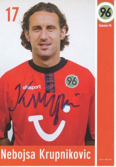 Nebojsa Krupnikovic  2002/2003  Hannover 96  Fußball Autogrammkarte original signiert 