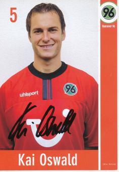 Kai Oswald  2002/2003  Hannover 96  Fußball Autogrammkarte original signiert 