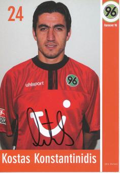 Kostas Konstantinidis  2002/2003  Hannover 96  Fußball Autogrammkarte original signiert 