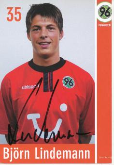Björn Lindemann  2002/2003  Hannover 96  Fußball Autogrammkarte original signiert 