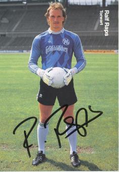 Ralf Raps  1987/1988  Hannover 96  Fußball Autogrammkarte original signiert 