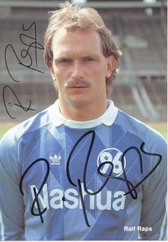Ralf Raps  1989/1990  Hannover 96  Fußball Autogrammkarte original signiert 