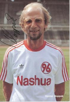 Günter Hoppek  1989/1990  Hannover 96  Fußball Autogrammkarte Druck signiert 