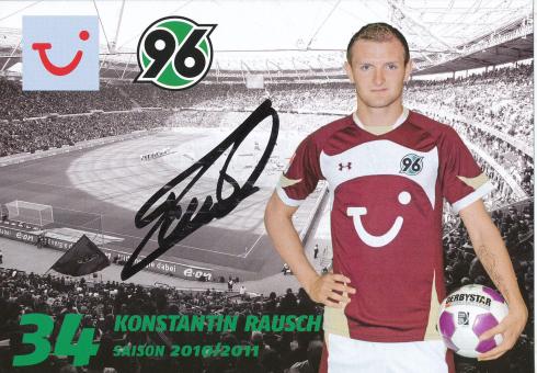 Konstantin Rausch  2010/2011  Hannover 96  Fußball Autogrammkarte original signiert 