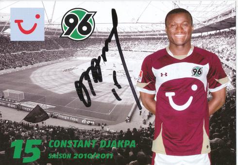 Constant Djakpa  2010/2011  Hannover 96  Fußball Autogrammkarte original signiert 