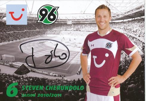 Steven Cherundolo  2010/2011  Hannover 96  Fußball Autogrammkarte original signiert 