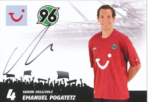 Emanuel Pogatetz  2011/2012  Hannover 96  Fußball Autogrammkarte original signiert 
