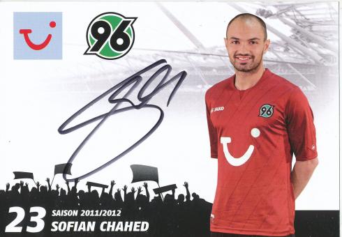 Sofian Chahed  2011/2012  Hannover 96  Fußball Autogrammkarte original signiert 