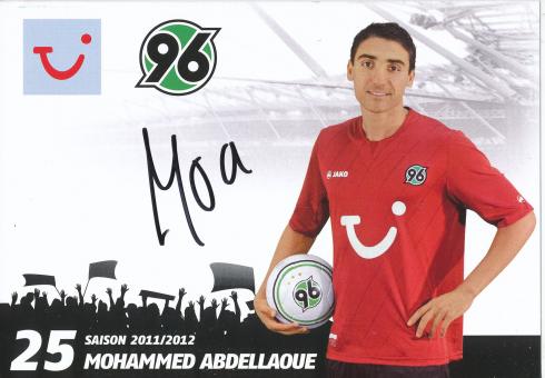 Mohammed Abdellaoue  2011/2012  Hannover 96  Fußball Autogrammkarte original signiert 