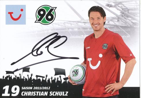 Christian Schulz  2011/2012  Hannover 96  Fußball Autogrammkarte original signiert 