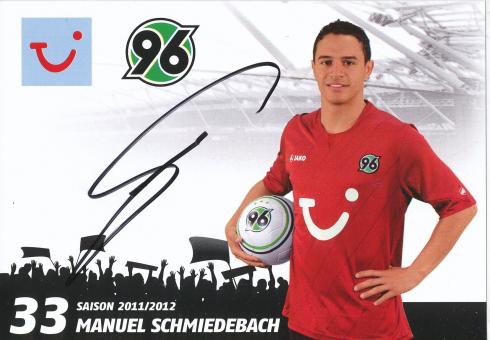 Manuel Schmiedebach  2011/2012  Hannover 96  Fußball Autogrammkarte original signiert 