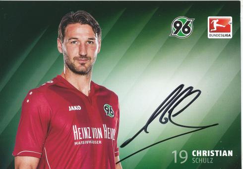 Christian Schulz  2014/2015  Hannover 96  Fußball Autogrammkarte original signiert 