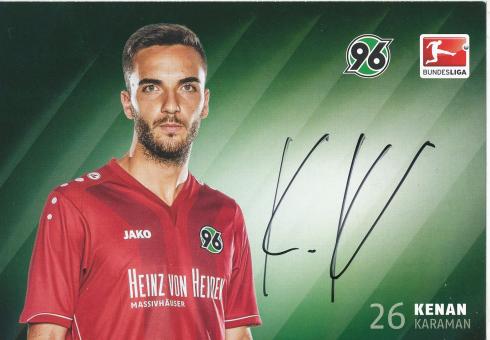 Kenan Karaman  2014/2015  Hannover 96  Fußball Autogrammkarte original signiert 