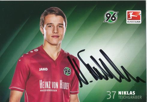 Niklas Teichgräber  2014/2015  Hannover 96  Fußball Autogrammkarte original signiert 