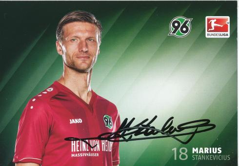 Marius Stankevicius  2014/2015  Hannover 96  Fußball Autogrammkarte original signiert 