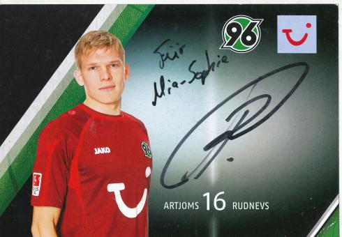 Artjoms Rudnevs  2013/2014  Hannover 96  Fußball Autogrammkarte original signiert 