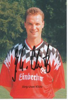 Jörg Uwe Klütz  1995/1996  Hannover 96  Fußball Autogrammkarte original signiert 