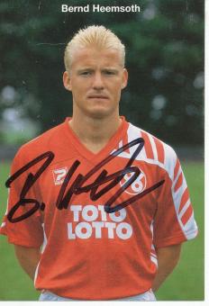 Bernd Heemsoth  1992/1993  Hannover 96  Fußball Autogrammkarte original signiert 