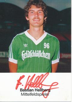 Bastian Hellberg  1984/1985  Hannover 96  Fußball Autogrammkarte original signiert 