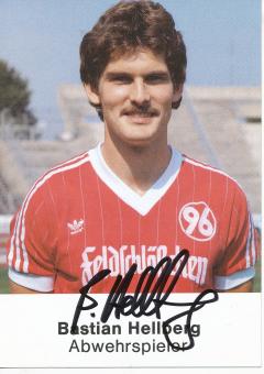 Bastian Hellberg  1985/1986  Hannover 96  Fußball Autogrammkarte original signiert 