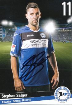 Stephan Salger  2017/2018  Arminia Bielefeld  Fußball Autogrammkarte original signiert 