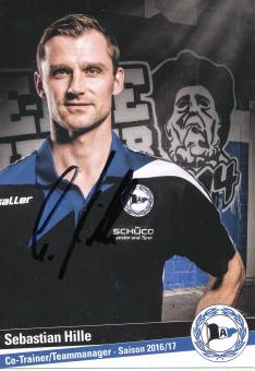 Sebastian Hille  2016/2017  Arminia Bielefeld  Fußball Autogrammkarte original signiert 