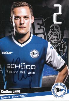 Steffen Lang   2016/2017  Arminia Bielefeld  Fußball Autogrammkarte original signiert 