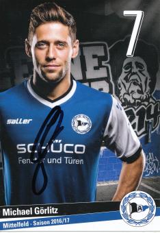 Michael Görlitz   2016/2017  Arminia Bielefeld  Fußball Autogrammkarte original signiert 