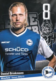 Daniel Brinkmann   2016/2017  Arminia Bielefeld  Fußball Autogrammkarte original signiert 