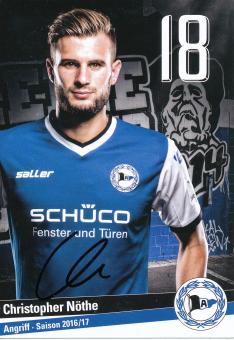 Christopher Nöthe   2016/2017  Arminia Bielefeld  Fußball Autogrammkarte original signiert 