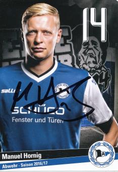 Manuel Hornig   2016/2017  Arminia Bielefeld  Fußball Autogrammkarte original signiert 