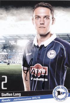 Steffen Lang   2015/2016  Arminia Bielefeld  Fußball Autogrammkarte original signiert 