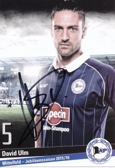 David Ulm   2015/2016  Arminia Bielefeld  Fußball Autogrammkarte original signiert 
