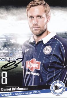 Daniel Brinkmann   2015/2016  Arminia Bielefeld  Fußball Autogrammkarte original signiert 
