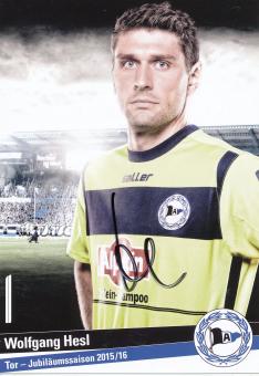 Wolfgang Hesl   2015/2016  Arminia Bielefeld  Fußball Autogrammkarte original signiert 