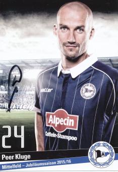 Peer Kluge  2015/2016  Arminia Bielefeld  Fußball Autogrammkarte original signiert 