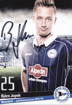 Björn Jopek  2015/2016  Arminia Bielefeld  Fußball Autogrammkarte original signiert 