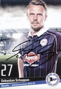 Sebastian Schuppan  2015/2016  Arminia Bielefeld  Fußball Autogrammkarte original signiert 