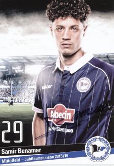 Samir Benamar  2015/2016  Arminia Bielefeld  Fußball Autogrammkarte original signiert 