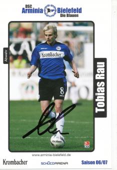 Tobias Rau  2006/2007  Arminia Bielefeld  Fußball Autogrammkarte original signiert 