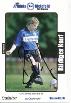 Rüdiger Kauf  2006/2007  Arminia Bielefeld  Fußball Autogrammkarte original signiert 