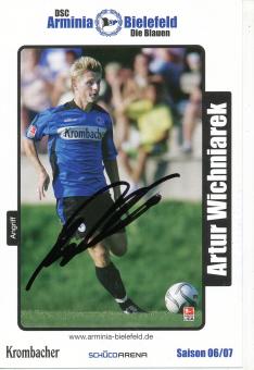 Artur Wichniarek  2006/2007  Arminia Bielefeld  Fußball Autogrammkarte original signiert 