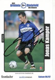 Jonas Kamper  2006/2007  Arminia Bielefeld  Fußball Autogrammkarte original signiert 